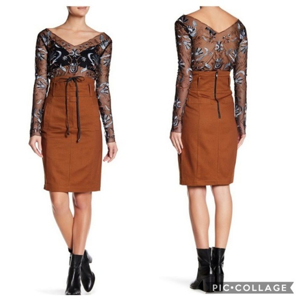 Endless Rose High Waist front tie Pencil skirt. XS